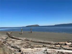 Camano Island in the background. Lots of beaches to enjoy beach combing & clamming