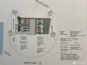 Proposed 5-unit residential plot plan