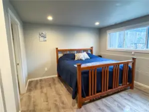 Downstairs bonus room has a huge walk-in closet.