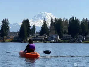 Enjoy the gorgeous water of Lake Tapps by land or boat.