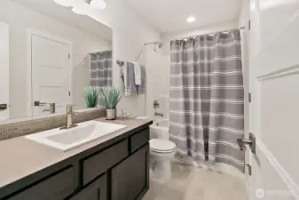 Home is under construction. Photos are of a previously built home from the same community with similar finishes that are staged. Builder reserves the right to change features, plans, prices & specifications without notice. Features vary by plan. Buyer to verify square footage.
