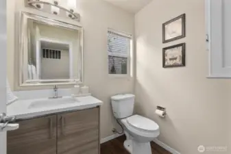 Main floor powder room.