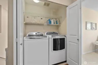 Upper level laundry.