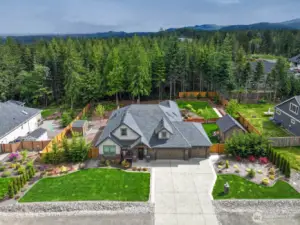 Side Yard with Garden Shed