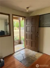 Entry to From front of house.