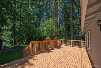 Plenty of room for your outdoor living or dining area.