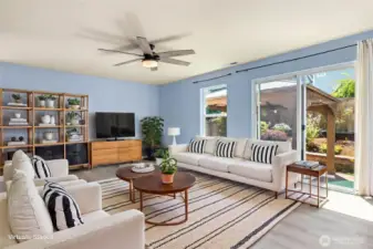 Living Room Virtual Staging