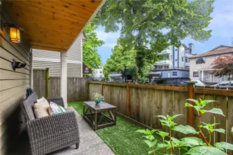 A darling backyard is perfect for enjoying sunny days