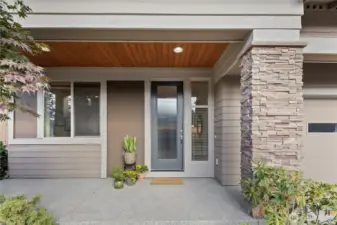 Large front entry patio