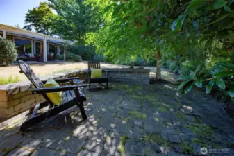 Second patio, closer to the creek.