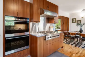 Beautiful kitchen with high-end appliances.