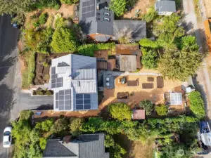 Solar panels for efficiency.