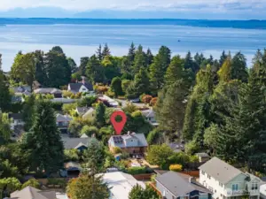 Half a block from Carkeek park.
