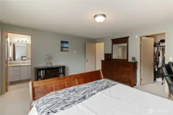 Primary with huge walk in closet