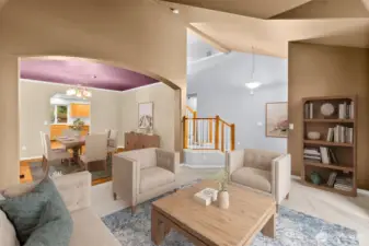 Formal and informal living rooms mean there is ample space for everyone