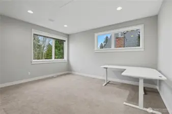 Another view of the main floor guest bedroom/office.