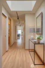 Welcoming entry for this top floor 2 bedroom 1 3/4 bath Fremont Condo