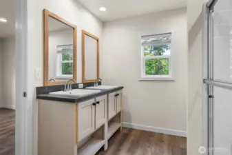 Primary walk in closets