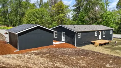 Back of home/garage