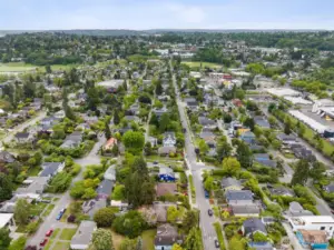Looking south. House is just below the purple house