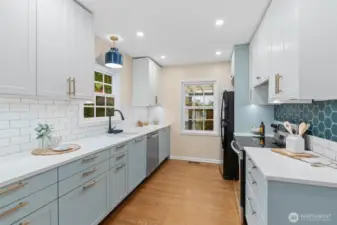 Remodeled kitchen (2020).