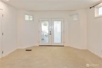 French doors in primary suite