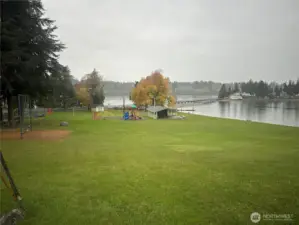 Community Beach, Park, and Covered Area