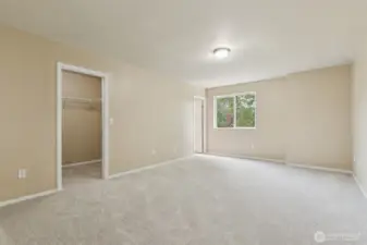 Fresh carpet, padding, and paint