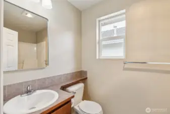 Upstairs guest bathroom