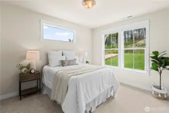 Lower Bedroom off of Sitting Area