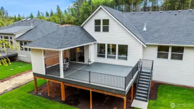 Backyard and Deck