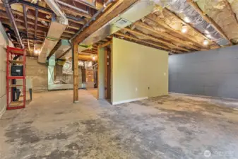 Even more under-stair storage.