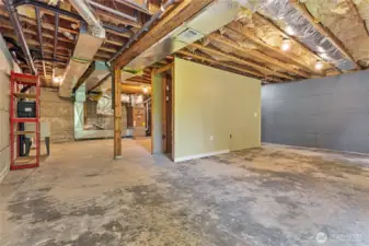 Even more under-stair storage.