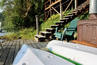 Lake access from the dock or beach.