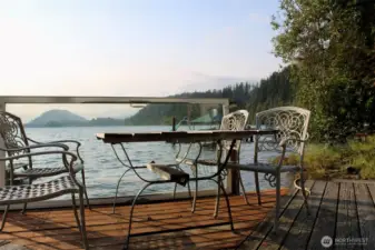 Enjoy the views from your dock from sunrise to sunset.