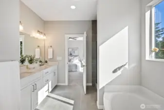 Primary Bathroom with soaking tub