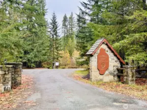 Entrance to Timberlane neighborhood. Water & road maintenance included in HOA dues.