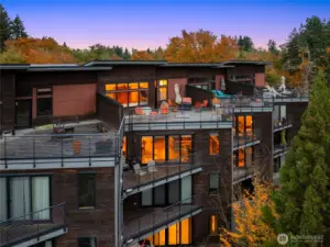 Enjoy the view from 2 decks off the home. One off the primary suite on the upper level and one deck off the living room area.