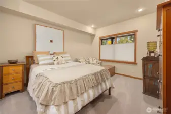 A main floor bedroom is always convenient. A 3/4 bath can be accessed from the bedroom or hallway.