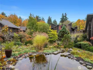 All of the landscaping in Vineyard lane is beautifully maintained. It is a well thought out community with abundant open spaces.