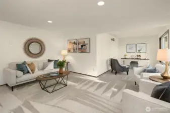 Expansive living room