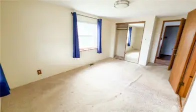 Master Bedroom with bathroom and Sauna Access.