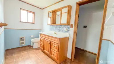Master Bathroom with Sauna access.