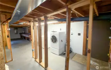Basement Laundry.