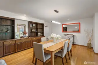 Another shot of HUGE dining...kitchen through doorway to left.