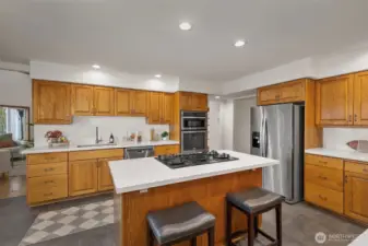 Kitchen...family room to through doorway.