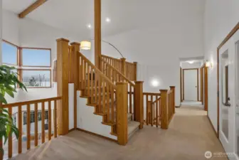 Upper level with grand entrance to curved viewing mezzanine!