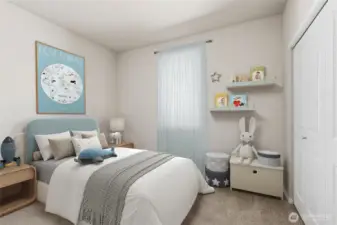 Bedroom 3. *Finishes and options will vary.