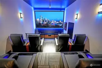 WOW!! This 8 lounge seat movie theater is Awesome!!