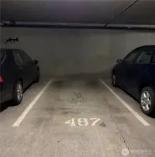 Parking spot 487 in P1 garage.